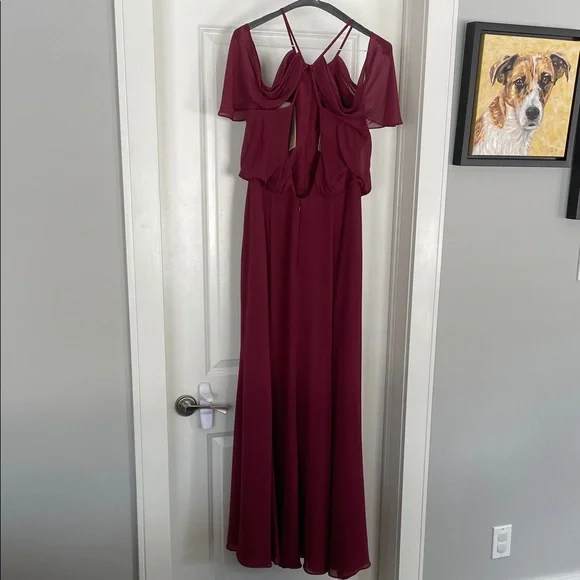 Watters Marsala Red Bridesmaid Dress - Picture 5 of 10